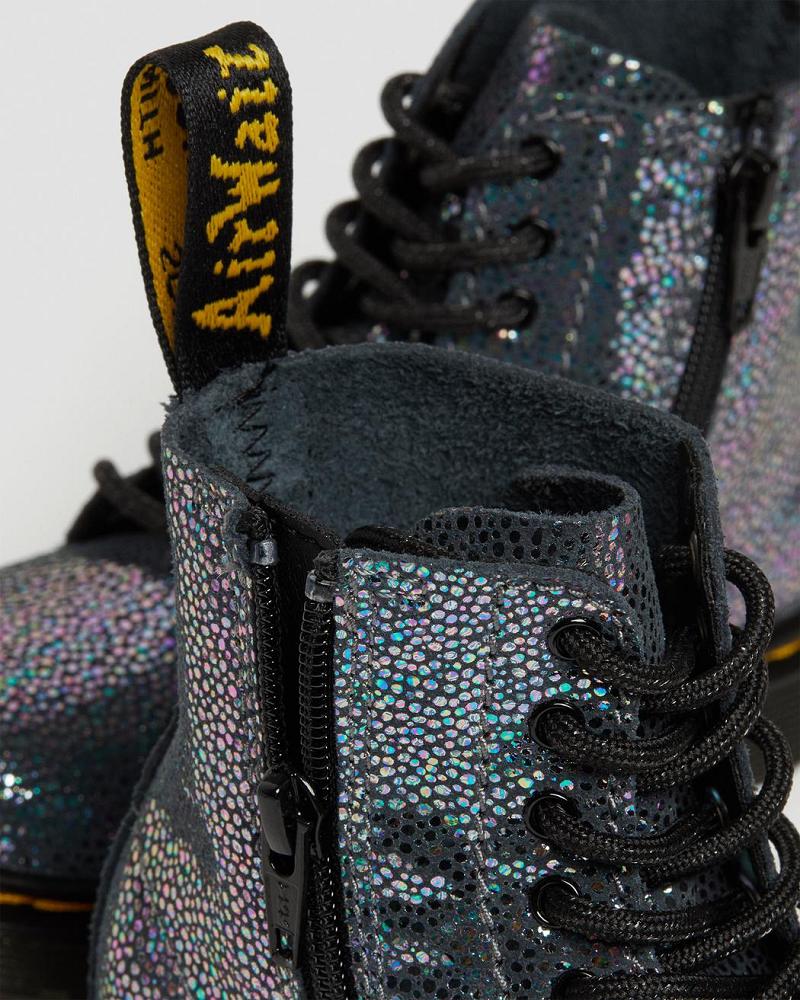 Dr Martens Toddler 1460 Pascal Iridescent Veterlaarzen Kinderen Metal | NL 126JPQ